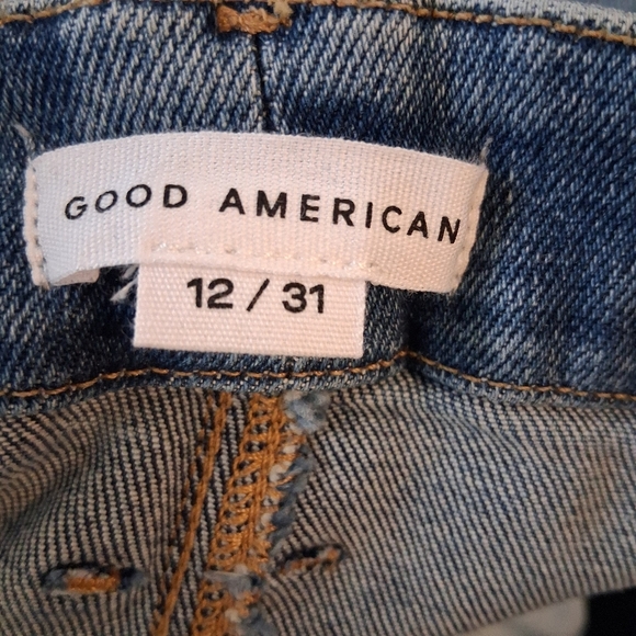 Good American Good Curve Straight Leg Jeans In Indigo Size 12/31  NWT - Picture 2 of 12